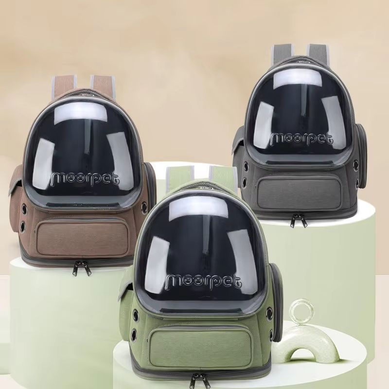 Transparent Cat Carrier Backpack  Breathable Travel Bag For Cats And Small Dogs 1