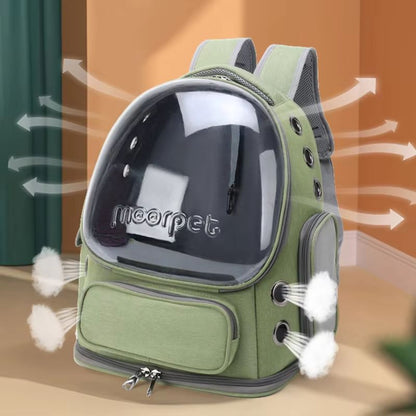 Transparent Cat Carrier Backpack  Breathable Travel Bag For Cats And Small Dogs 2