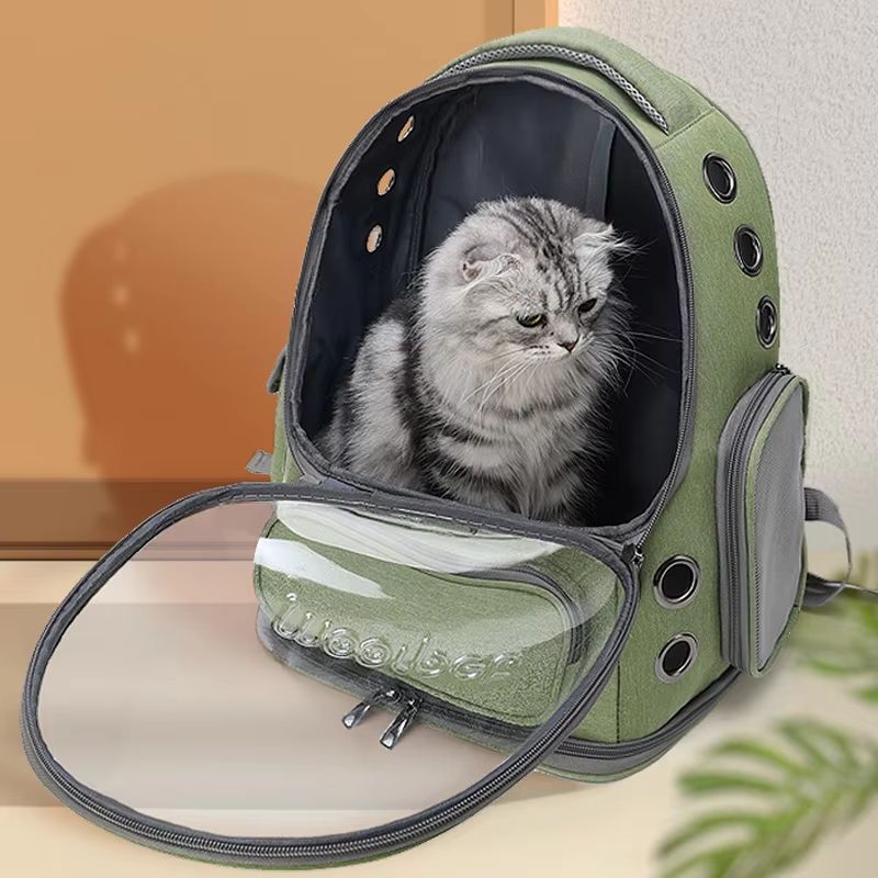 Transparent Cat Carrier Backpack  Breathable Travel Bag For Cats And Small Dogs 3