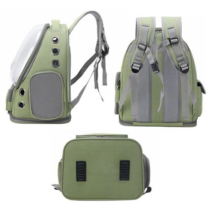Transparent Cat Carrier Backpack  Breathable Travel Bag For Cats And Small Dogs 4