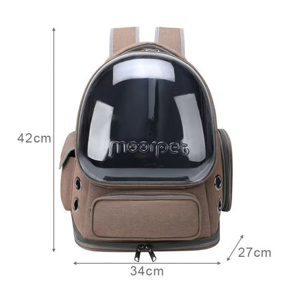 Transparent Cat Carrier Backpack  Breathable Travel Bag For Cats And Small Dogs 5
