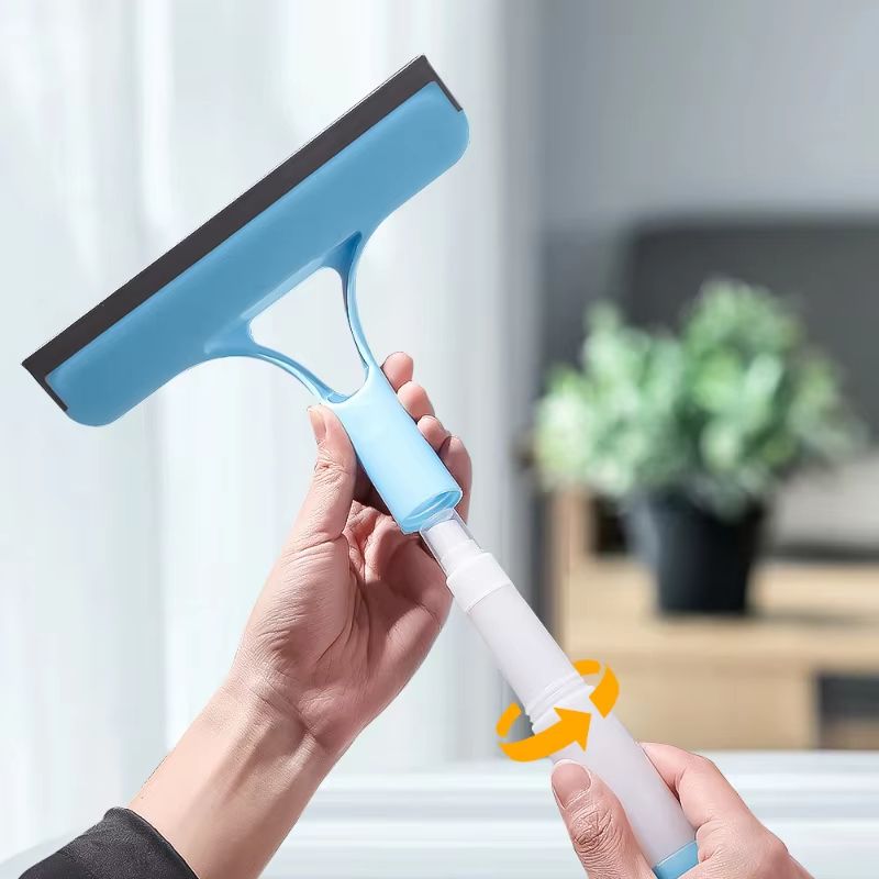 3in1 Glass Cleaning Tool  Household Window Wiper With Water Spray And Scraper 2