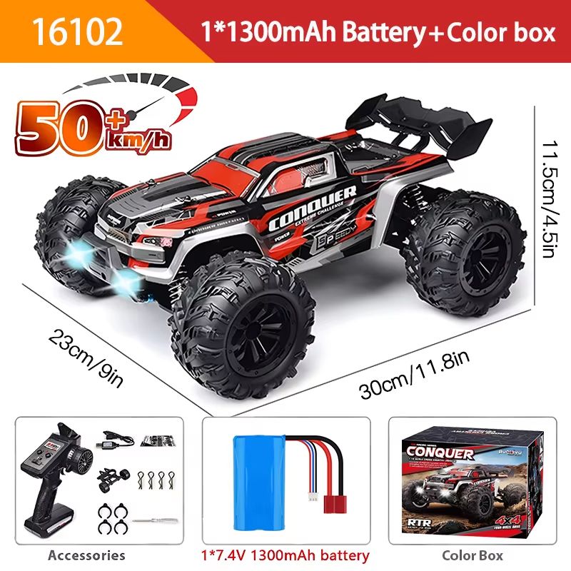 1 Is To 6 High Speed RC Car  4WD Drift Monster Truck With LED Lights And Remote Control 6