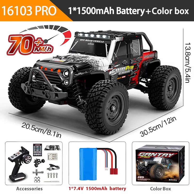 1 Is To 6 High Speed RC Car  4WD Drift Monster Truck With LED Lights And Remote Control 9