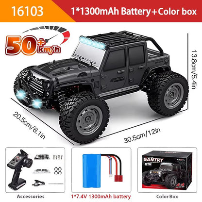 1 Is To 6 High Speed RC Car  4WD Drift Monster Truck With LED Lights And Remote Control 11