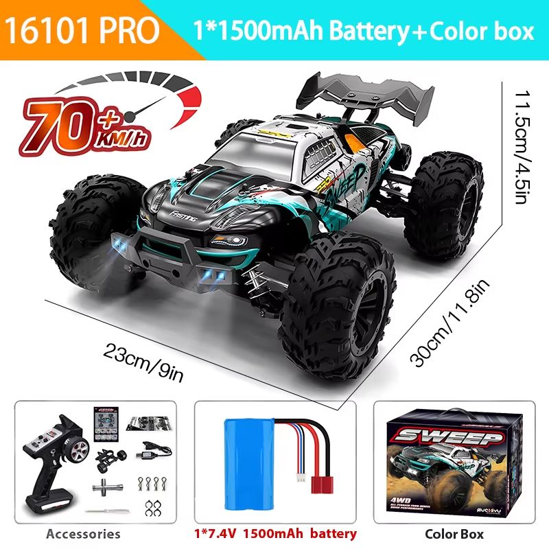 1 Is To 6 High Speed RC Car  4WD Drift Monster Truck With LED Lights And Remote Control 7