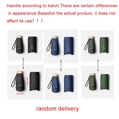 Mini Pocket Umbrella  Folding Sun And Rain Umbrella With UV Protection 5