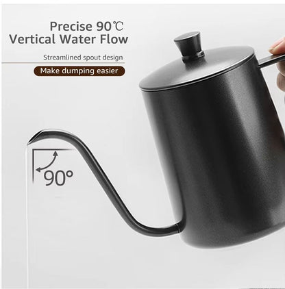 Gooseneck Coffee Kettle - Stainless Steel Pour Over Drip Pot for Coffee and Tea