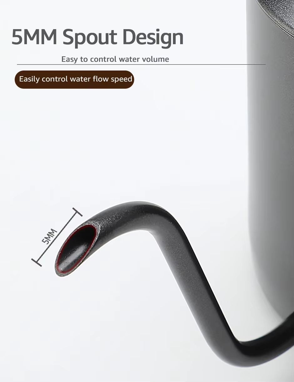 Gooseneck Coffee Kettle  Stainless Steel Pour Over Drip Pot For Coffee And Tea 2