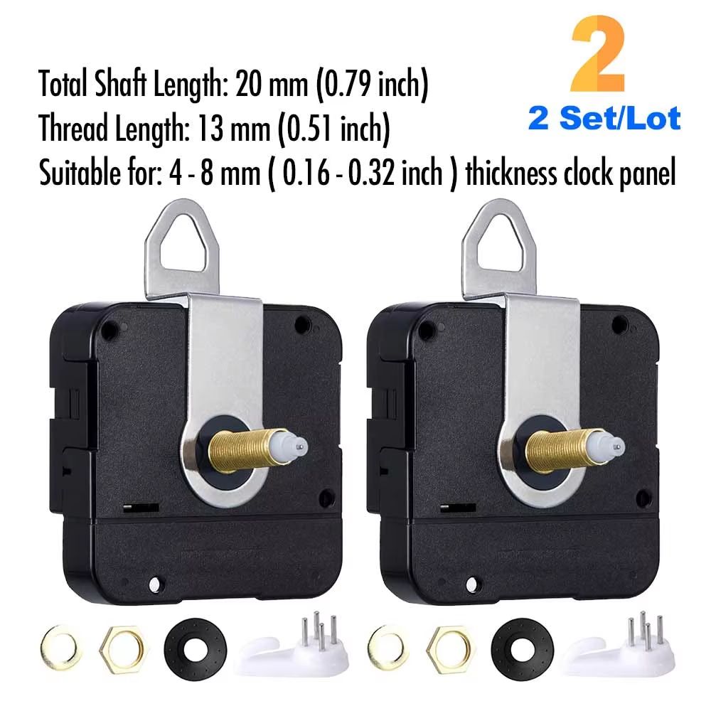 DIY Quartz Clock Movement Kit  Silent Wall Clock Mechanism With Long Shaft 10