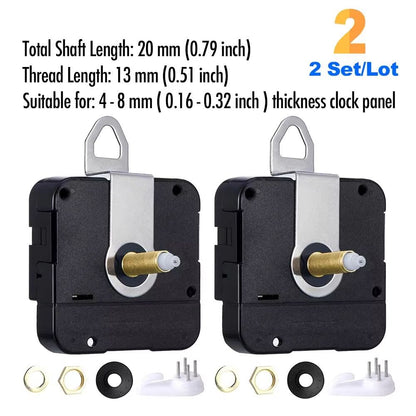 DIY Quartz Clock Movement Kit  Silent Wall Clock Mechanism With Long Shaft 10