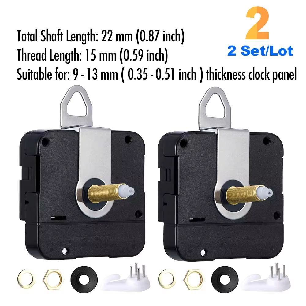 DIY Quartz Clock Movement Kit  Silent Wall Clock Mechanism With Long Shaft 11