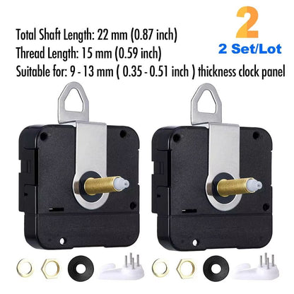 DIY Quartz Clock Movement Kit  Silent Wall Clock Mechanism With Long Shaft 11