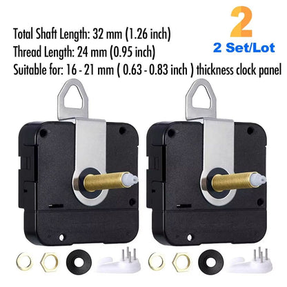 DIY Quartz Clock Movement Kit  Silent Wall Clock Mechanism With Long Shaft 13