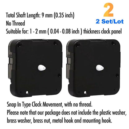 DIY Quartz Clock Movement Kit  Silent Wall Clock Mechanism With Long Shaft 6