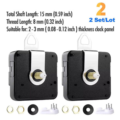 DIY Quartz Clock Movement Kit  Silent Wall Clock Mechanism With Long Shaft 8
