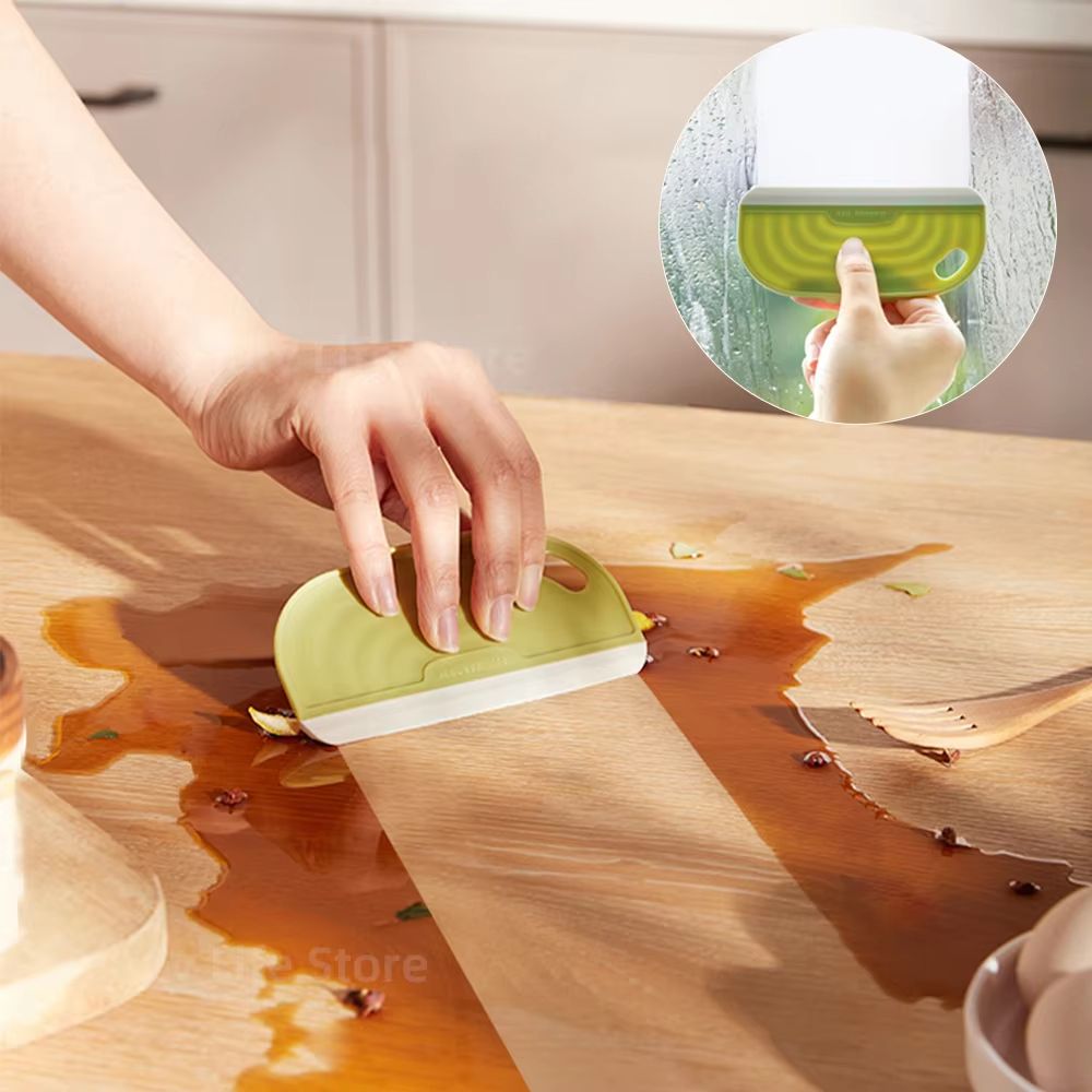 Soft Silicone Squeegee - Non-Scratch Water Wiper for Kitchen, Countertops, Windows, and Mirrors