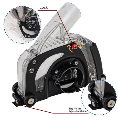 HERZO 125mm Dust Shroud  Cutting Attachment For Angle Grinder 1