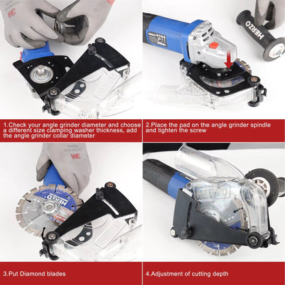 HERZO 125mm Dust Shroud  Cutting Attachment For Angle Grinder 2