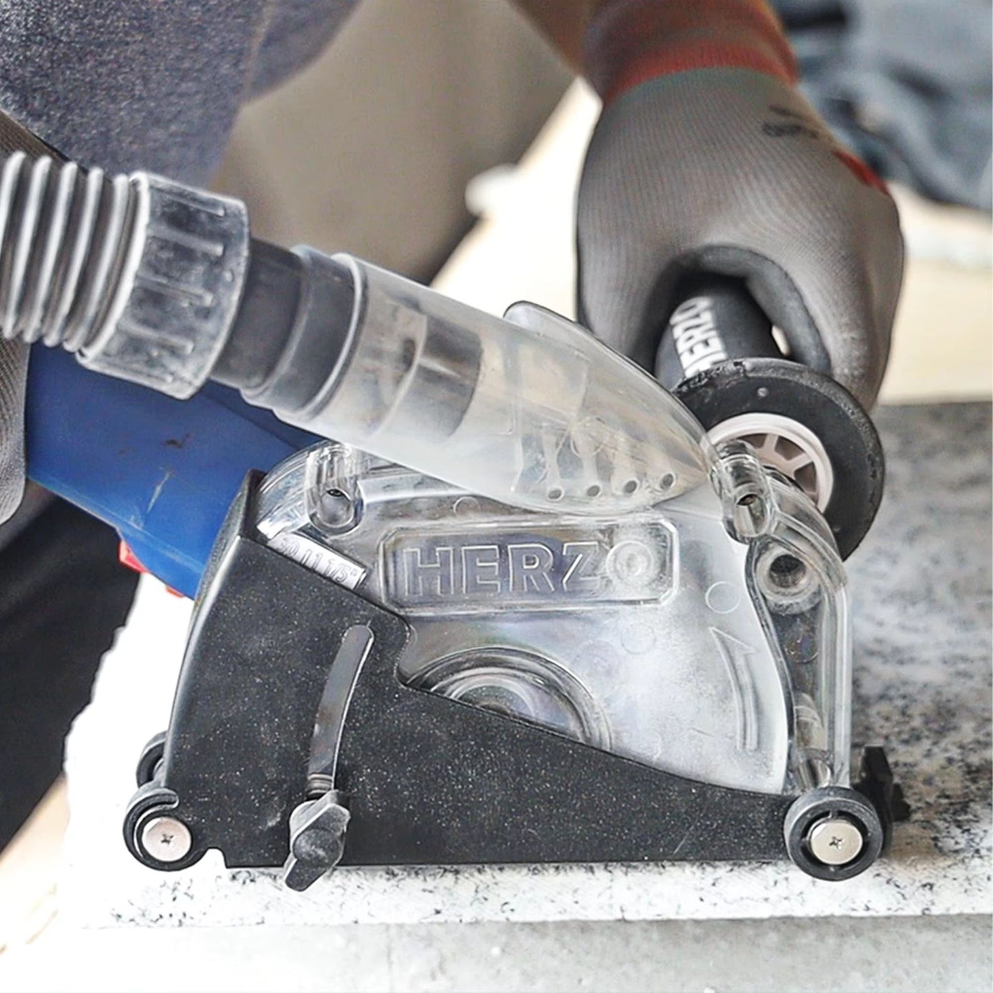 HERZO 125mm Dust Shroud  Cutting Attachment For Angle Grinder 5
