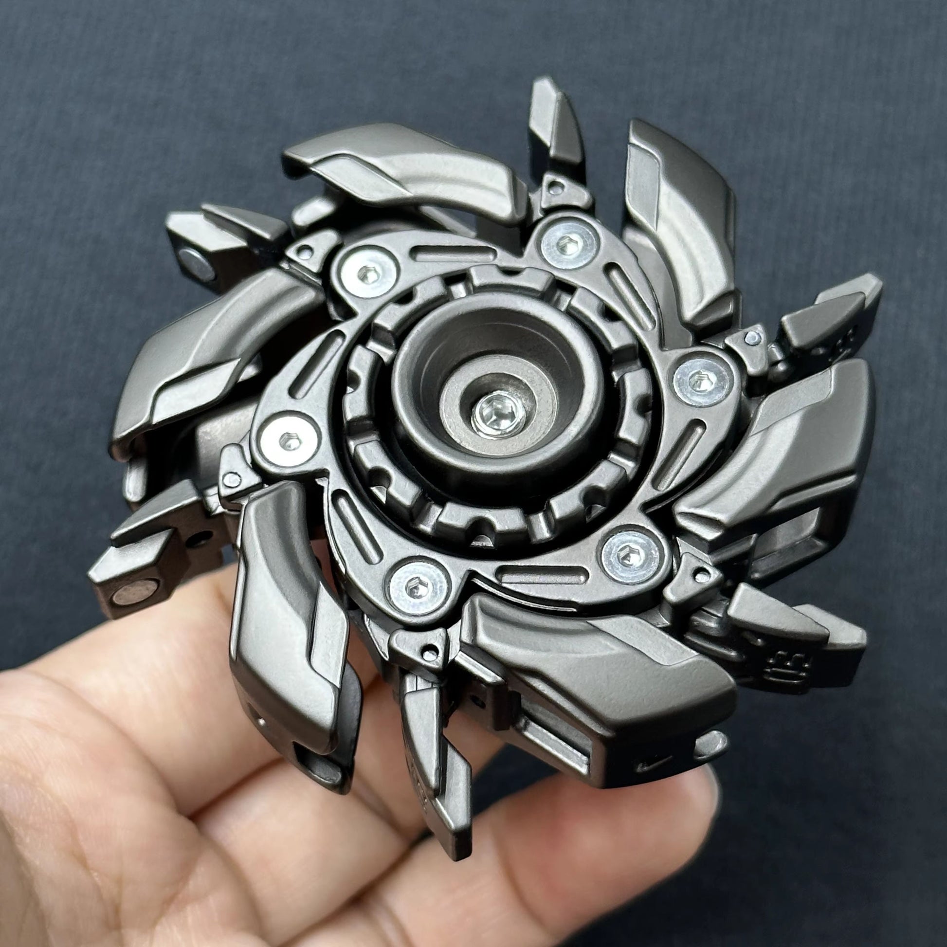 Magnetic Fidget Slider - EDC Stress Relief Toy with Spinning Top for Adults
