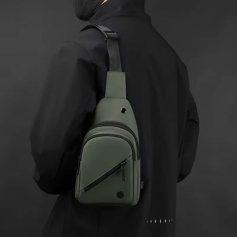 Lightweight Mens Crossbody Chest Bag  Casual Nylon Sling Bag For Hiking And Daily Commute 3