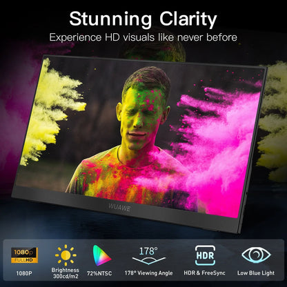 156 Inch Portable Monitor USB C HDMI 2