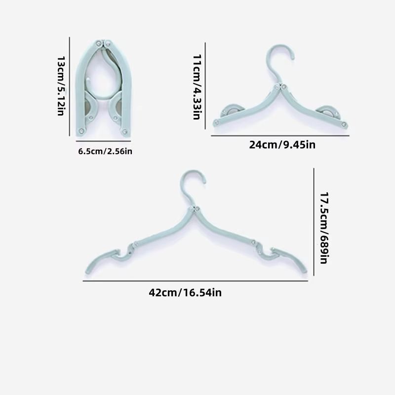 Portable Foldable Clothes Hangers  Travel And Home MultiFunctional Storage Solution 5pcs10pcs Set 1