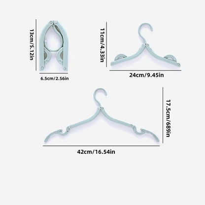 Portable Foldable Clothes Hangers  Travel And Home MultiFunctional Storage Solution 5pcs10pcs Set 1