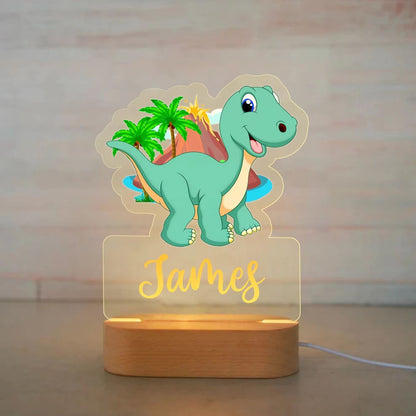 Personalized Childrens Night Light  Custom Name Acrylic Animal Lamp For Baby  Kids Bedroom Decorati 13
