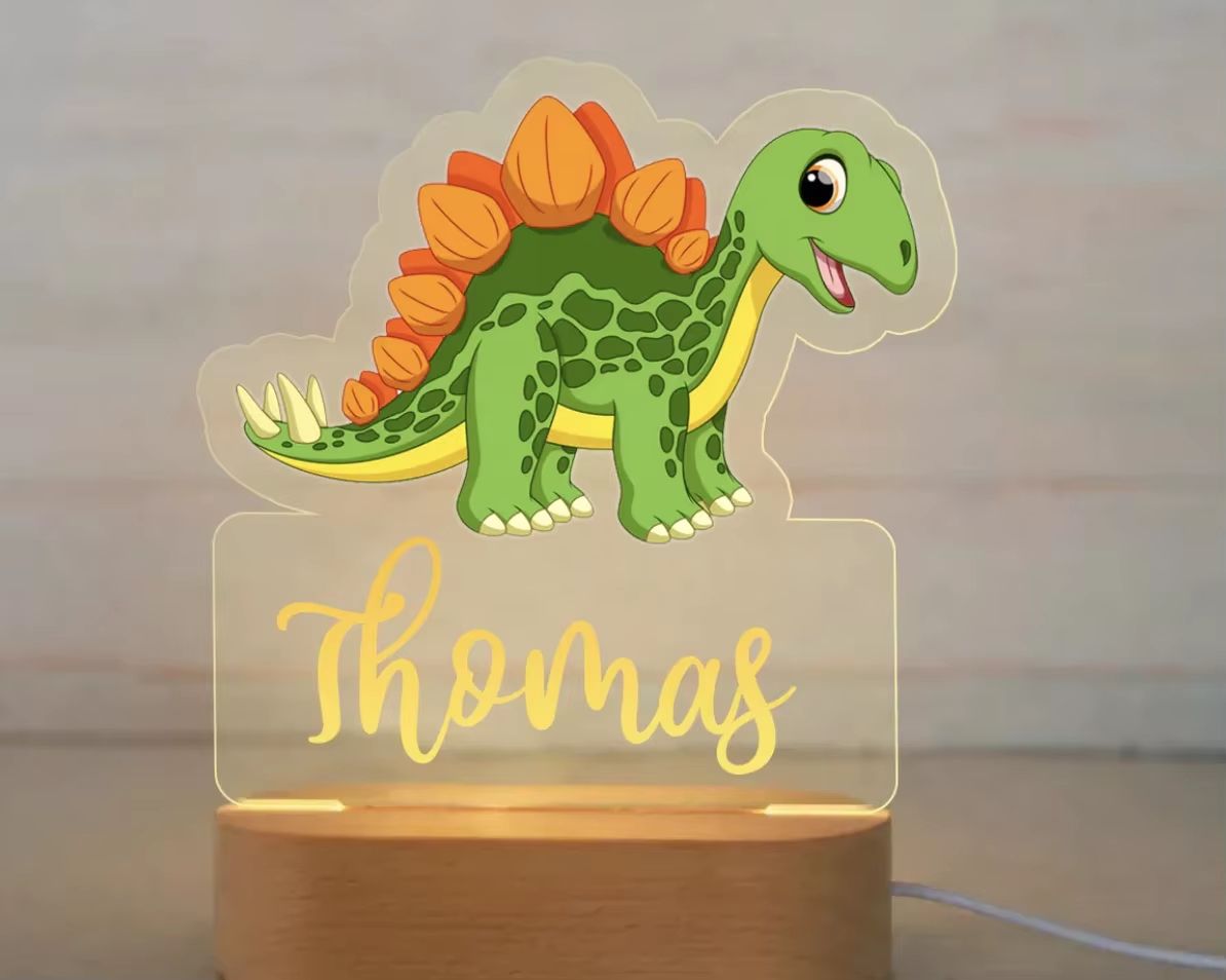 Personalized Childrens Night Light  Custom Name Acrylic Animal Lamp For Baby  Kids Bedroom Decorati 23