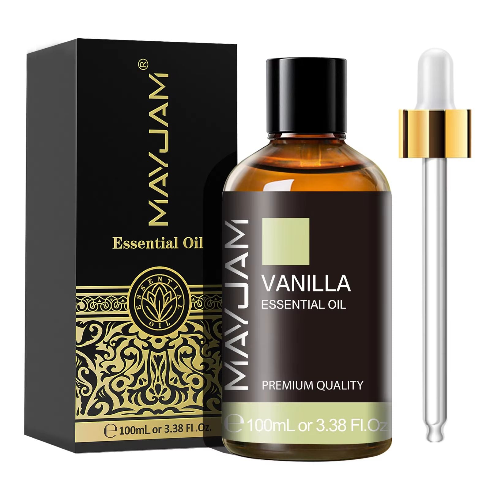 MAYJAM 100ml Essential Oil With Dropper  Sandalwood Lavender Eucalyptus Vanilla Aromatherapy For Di 9