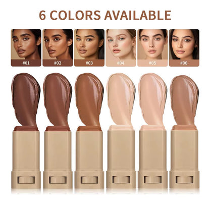 SerumBoosted Foundation Stick  High Coverage Hydrating Balm Skin Tint For Smooth Plump  Radiant Fin 2