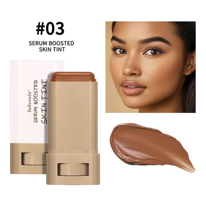 SerumBoosted Foundation Stick  High Coverage Hydrating Balm Skin Tint For Smooth Plump  Radiant Fin 9