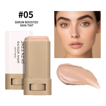 SerumBoosted Foundation Stick  High Coverage Hydrating Balm Skin Tint For Smooth Plump  Radiant Fin 11