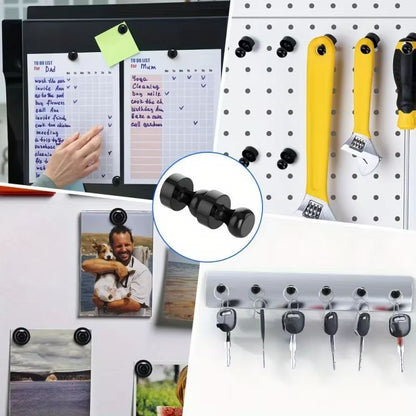 Black Neodymium Magnetic Push Pins  Extra Strong Refrigerator  Whiteboard Magnets For Office Kitche 5