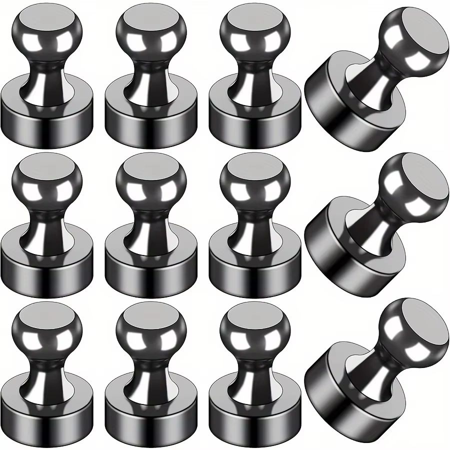 Black Neodymium Magnetic Push Pins  Extra Strong Refrigerator  Whiteboard Magnets For Office Kitche 7