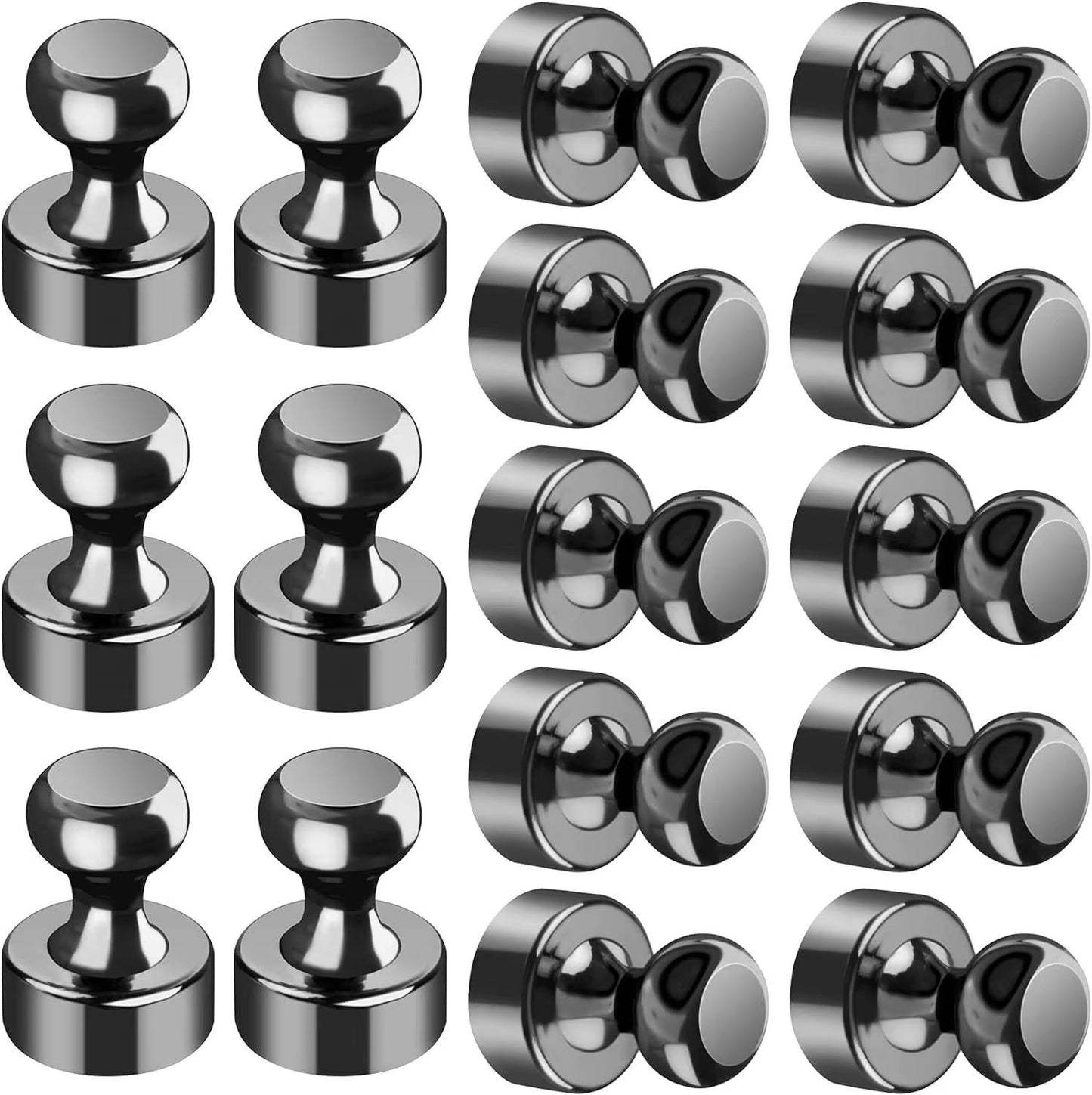Black Neodymium Magnetic Push Pins  Extra Strong Refrigerator  Whiteboard Magnets For Office Kitche 8