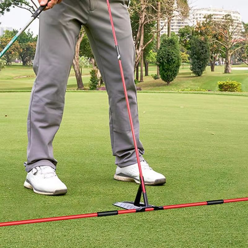 Golf Swing Alignment Rod Trainer  Adjustable Practice Plate For Swing Angle Posture Correction And  1