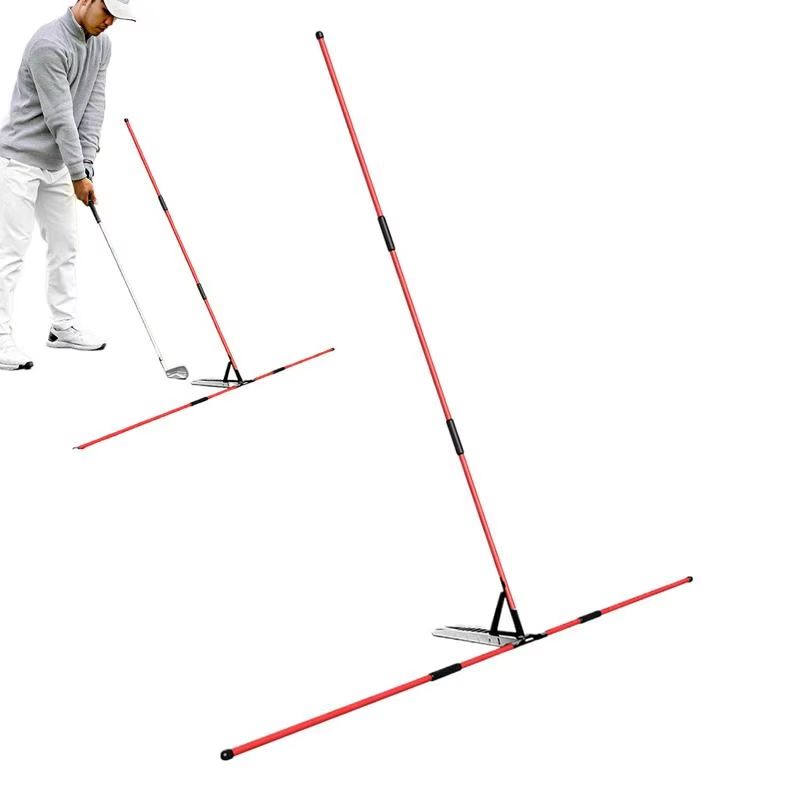 Golf Swing Alignment Rod Trainer  Adjustable Practice Plate For Swing Angle Posture Correction And  3