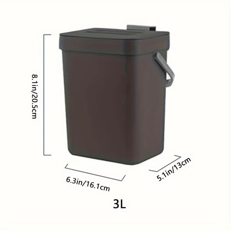 SpaceSaving QuietClose Trash Can  EcoFriendly 35L Sealed Bin For Kitchen Office  Bathroom 11