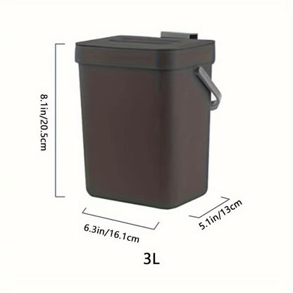 SpaceSaving QuietClose Trash Can  EcoFriendly 35L Sealed Bin For Kitchen Office  Bathroom 11