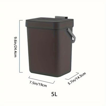 SpaceSaving QuietClose Trash Can  EcoFriendly 35L Sealed Bin For Kitchen Office  Bathroom 12