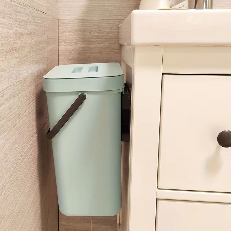 SpaceSaving QuietClose Trash Can  EcoFriendly 35L Sealed Bin For Kitchen Office  Bathroom 2