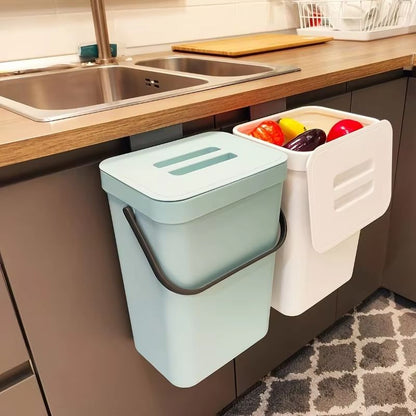 SpaceSaving QuietClose Trash Can  EcoFriendly 35L Sealed Bin For Kitchen Office  Bathroom 5