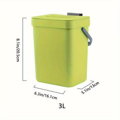 SpaceSaving QuietClose Trash Can  EcoFriendly 35L Sealed Bin For Kitchen Office  Bathroom 6