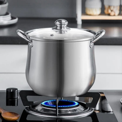 Large Stainless Steel Stock Pot For Soups Stews And Cooking Durable Easy To Clean Essential Kitchen 6