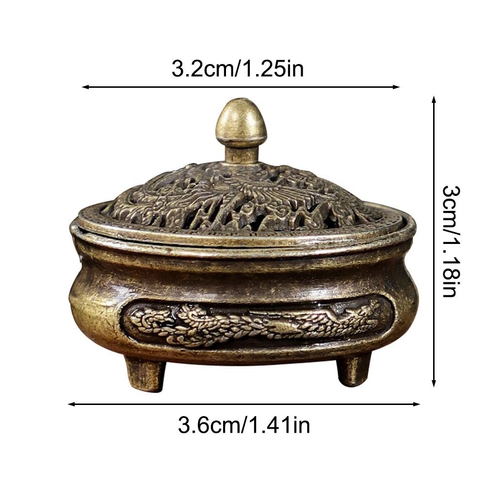Mini Aromatherapy Incense Burner With Three Legged Design 4