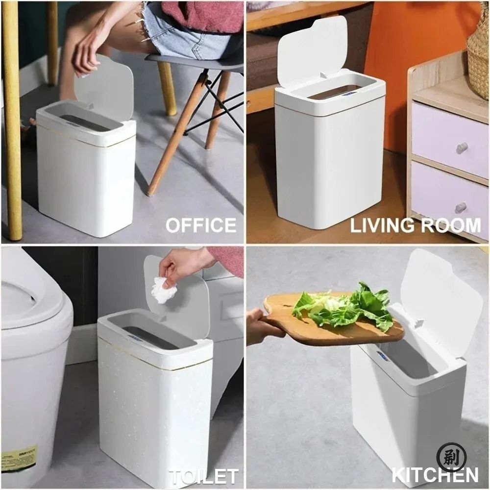 Smart Bathroom Trash Can With Automatic Bagging And Touchless Sensor 3