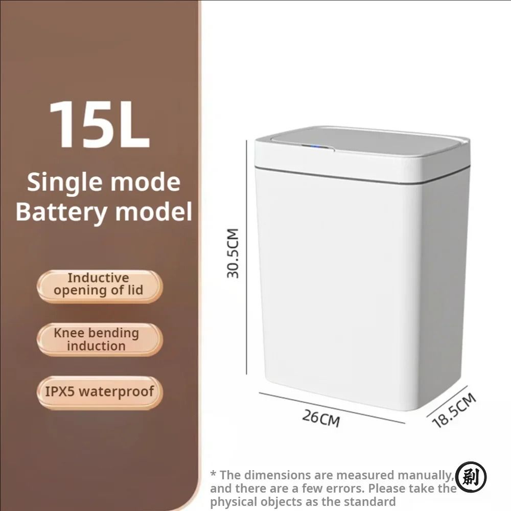 Smart Bathroom Trash Can With Automatic Bagging And Touchless Sensor 4